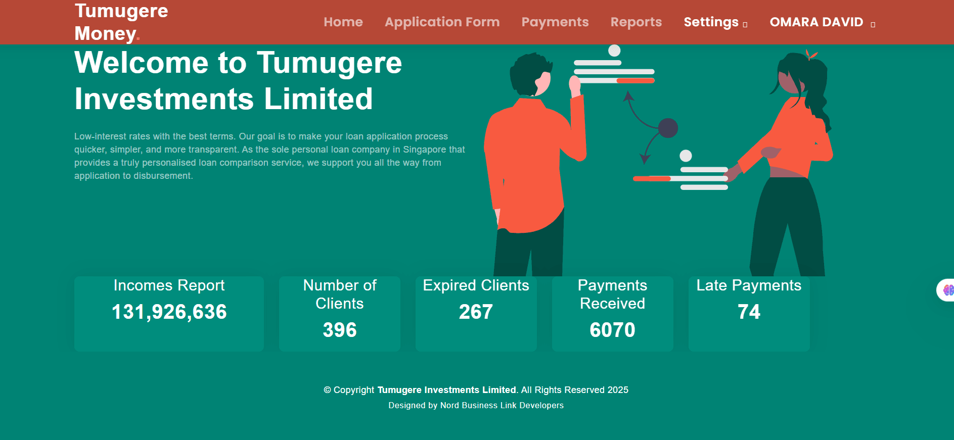 Finance dashboard preview on a desktop monitor